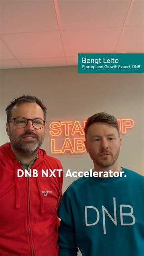 DNB NXT Accelerator - now open for applications! Get up to 4 MNOK in investment from STARTUP LAB and a potential partnership with DNB 🚀💰 | DNB