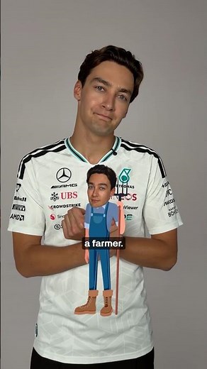 Introducing George... the farmer! 🧑‍🌾 #f1 #georgerussell #mercedesf1