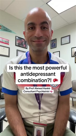 Is this the most powerful antidepressant combination? If a person has taken multiple antidepressant medications—at the highest therapeutic doses—for a prolonged period, such as six months or more, and they continue to experience depressive symptoms, then monotherapy, or using a single medication, may no longer be considered effective. That’s when dual antidepressant therapy is considered—particularly for patients whose symptoms remain resistant to single-drug treatment. One of the most talked-ab