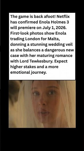 Enola Holmes is Getting Married?! 💍🕵️‍♀️ #celebrity #news #shorts