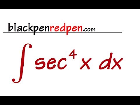 Integral of sec^4x
