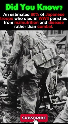 Japan’s WWII Deaths – 60% Died from Starvation #WW2 #HistoryShorts #WarFacts #PacificWar #history