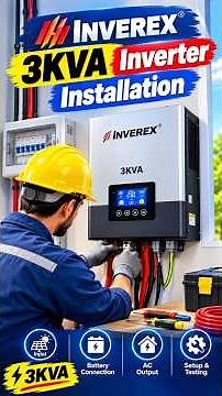 installation, inverter wiring, solar inverter, and battery connection.