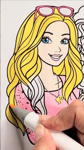 BARBIE and Friends Coloring Page #coloring #barbie #barbiecoloring #coloringpages #markers