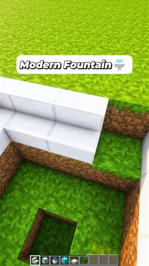 Cleanest Modern Fountain in Minecraft 💧#minecraft #shorts