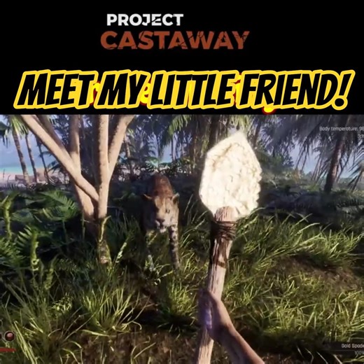 Kitty Cat Meet Gold Shovel! 🪏🤣 #projectcastaway #shorts #funnygaming