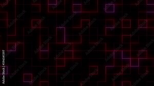 Immerse Yourself in the Futuristic World of Digital Technology with a Stunning 4K 25 FPS Abstract Grid Loop Animation - The Perfect Addition to Your Next Project! Technology Grid FX. Stock Video