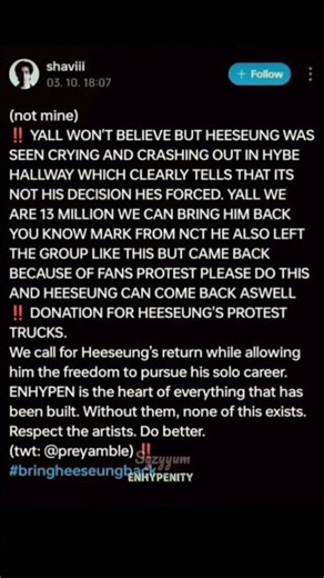 #enhypenis7 #wewantheeseungback ‪@Enhypenity-u3w2n‬ ‪@HYBELABELS‬ ‪@ENHYPENOFFICIAL‬