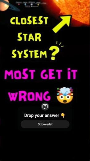 Star nearest to the sun? - Cosmic Quiz ❗9 Seconds to Answer! Space IQ Challenge ✨