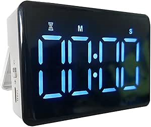 Amazon.com: MOSTRUST Chargeable Digital Kitchen Timer - Large LED Magnetic Countdown Timer Clock, 2 Brightness Adjustable, Loud Volume, Ideal for Cooking, Classroom, Office, Kids, Teachers : Home & Kitchen