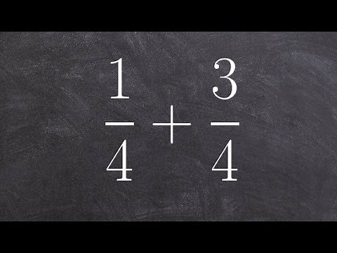 How to add two fractions with same denominator and then simplify the answer