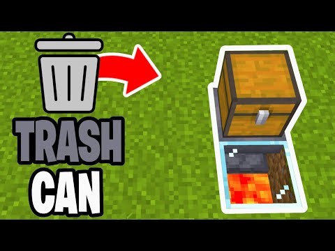 How To Make Trash Can In Minecraft! - Java & Bedrock