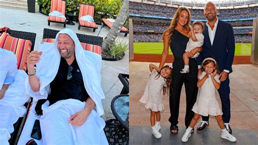 "They are all over him, kissing him" - When Derek Jeter's wife Hannah revealed how their daughters doted on their baby brother