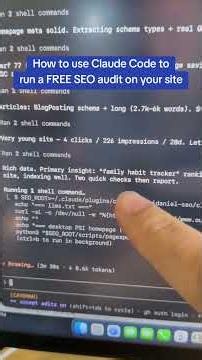 I just used AI to do a FREE SEO AUDIT for this website #seo #claude