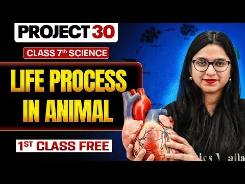 ⚡️PROJECT 30 Class 7 Life Processes in Animals Science 1st Free Class