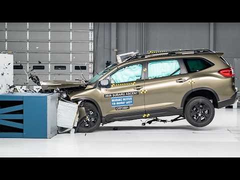 2026 Subaru Ascent updated moderate overlap IIHS crash test