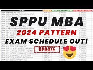 MBA 2024 Pattern Exam Schedules Out! Finally😍