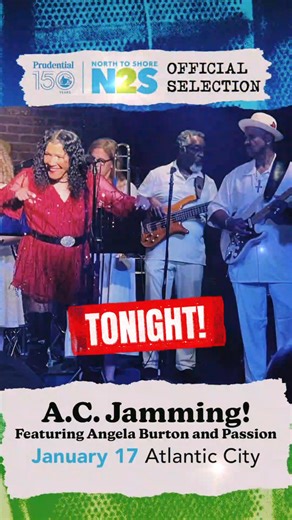 Tonight’s the night! 🎶 Kick off Atlantic City’s premier monthly music series with the legendary Angela Burton & Passion. Plus The Cason Express Show Band bringing soul, power, and that A.C. sound to the stage. 🕕 Tonight, 1/17 | 6PM 📍 Gin Rickey’s Live Music Bar Tropicana Atlantic City 🎟️ FREE, more info: https://bit.ly/4qFskr6 Stay after the set when the stage opens up for singers, musicians, poets, and comedians to jam with the band! Come watch, or become part of the show ✨ | North 2 Shore