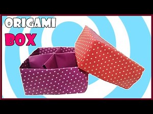 Origami Box with Divider ✔ Easy Video Tutorial