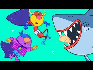 The Deep Sea Adventure | Captain Monsterica and The Purple Protector | Cartoons For Kids - Videos For Kids