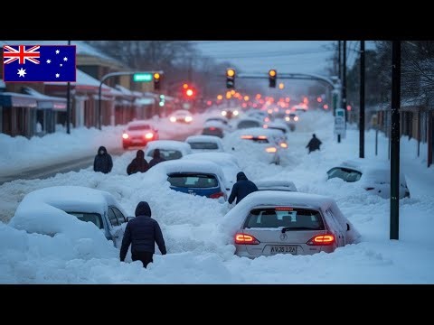 Australia in Deep FREEZE! Blizzard Paralyzes Armidale: Streets Buried, Cars Trapped in Snow Chaos!