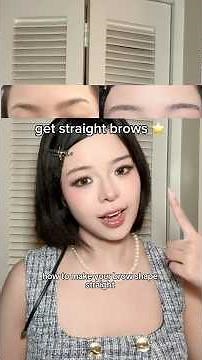 How to get straight brows ⭐️