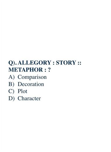 Literary Device and Function Analogy