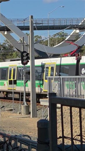 Transperth C Series set 129 departs Mandurah