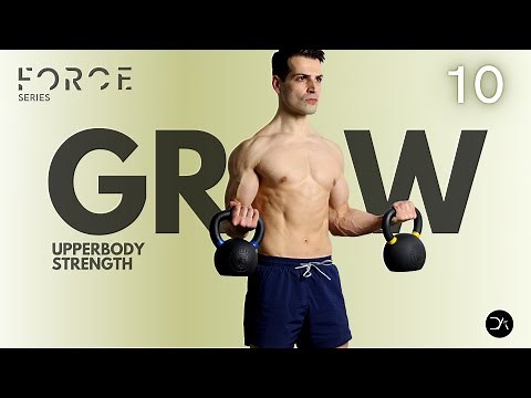Kettlebell UPPER BODY STRENGTH Workout | Muscle Building | Force Series DanielPT