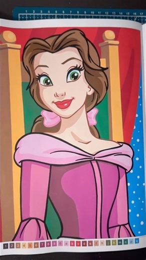 Belle 🩷 Disney Mystery Coloring Book - Relax with me | Verdea Color 🌙