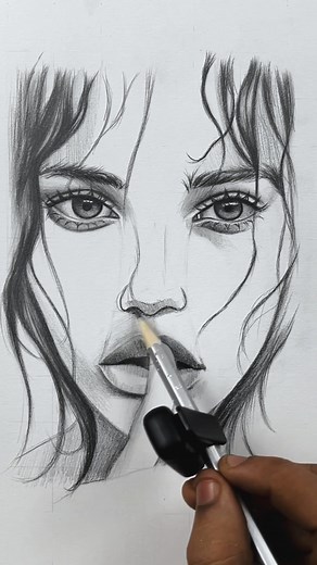 213K views · 2.3K reactions | One small trick = big improvement  #artwork #pencildrawing #sketch | VK Insides | Facebook