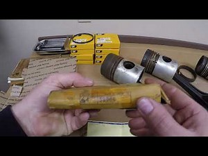 Caterpillar D2 #5J1113 Diesel Engine Assembly Ep.4: Piston Ring Score & Reconditioning Continues