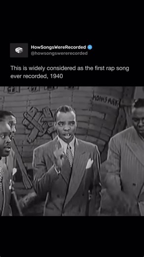 HowSongsWereRecorded on Instagram: "The Jubilaires were a Gospel group from the 1940s, known for their rhyming verses which would later evolve into rapping #thejubilaires #rap #recording"