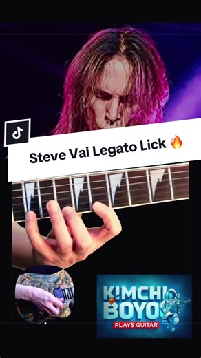 Master Steve Vai’s iconic legato lick in seconds! 🚀 Shred like a pro with this quick breakdown: full speed demo slowed down x3 for easy practice. Perfect for intermediate guitarists leveling up their technique. 🎸🔥 #stevevai #guitarlicks