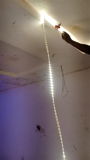 Rope Light 🚨 installation #electrician #shorts #light