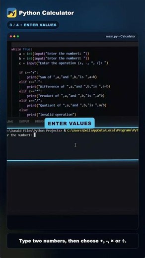 I made a Simple Calculator In Python