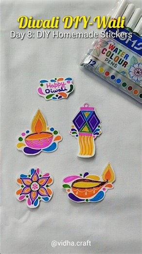 Diwali DIY-Wali | Day 8 | DIY Handmade Stickers