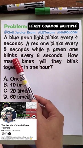 132K views · 369 reactions | PROBLEM(LCM)‼️殺 #mathematics #maths #teachermario #mathtutor #mathtricks #civilservice #LETexam #NAPOLCOM #virals #viralvideo #fbviralvideo | Math Teacher Mario | Facebook