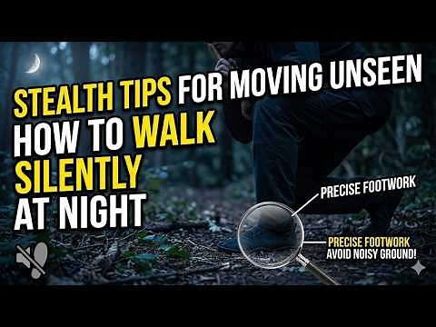 🌙 How to Walk Silently at Night: Stealth Tips for Moving Unseen