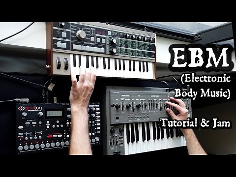 EBM (Electronic Body Music) Tutorial and Performance: Elektron Analog Four, Roland SH-101, MicroKorg