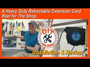 A Heavy Duty Retractable Extension Cord Reel for the Shop: Installation & Review (#107)