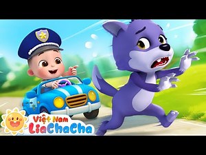 🛞 Bánh xe cảnh sát quay tròn | Bé học hình khối | LiaChaCha - Ca Nhạc Thiếu Nhi Việt Nam