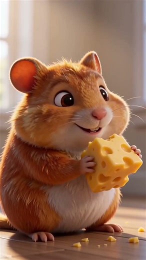 "You’re too fat for cheese!" – Owner stops hamster from eating cheese