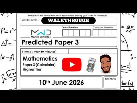 Edexcel GCSE Maths | Predicted Paper 3 | Higher Tier | June 2026 | Walkthrough | MathsWithDan
