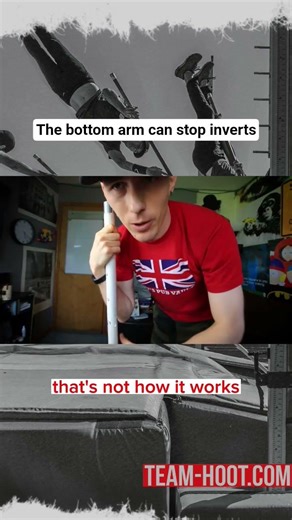 the bottom arm can stop your invert