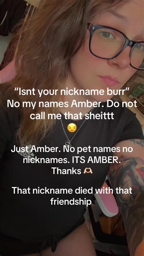 Amber: How to Respect Her Name and Avoid Nicknames