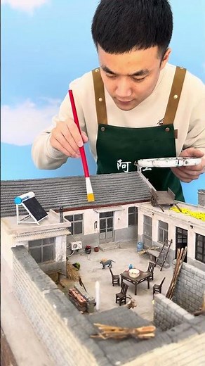 Miniature models, miniature scenes, miniature old houses, how much do miniature old houses