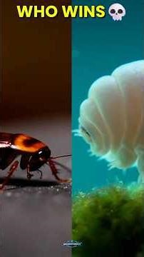 Cockroach vs Tardigrade Who Survives the End 😳 #animals