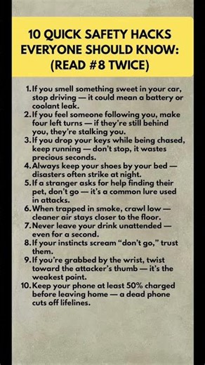 10 Quick Safety Hacks Everyone Should Know to Stay Alive #safetyambassador #safehack #totalsafety