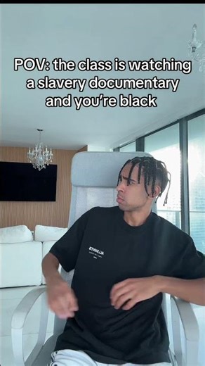 When the teacher puts on a documentary